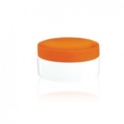 boite orange , d 10cm, h 5 cm